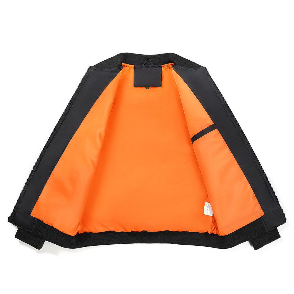 Men's Diamond Quilted Flight Jacket | Winter Warm Padded Varsity Coat