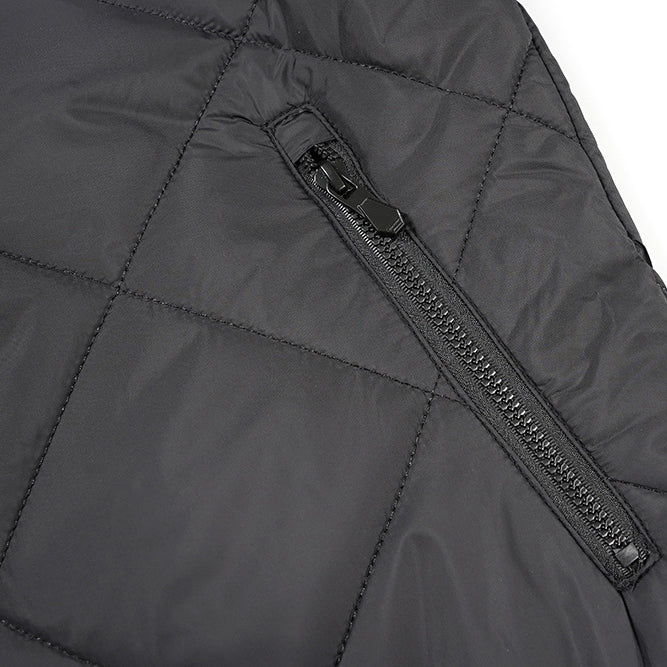 Men's Diamond Quilted Flight Jacket | Winter Warm Padded Varsity Coat