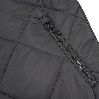 Men's Diamond Quilted Flight Jacket | Winter Warm Padded Varsity Coat